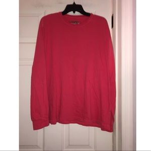 Size large light red long sleeve shirt